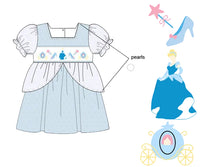 Girls Smocked Meet me at Midnight Dress