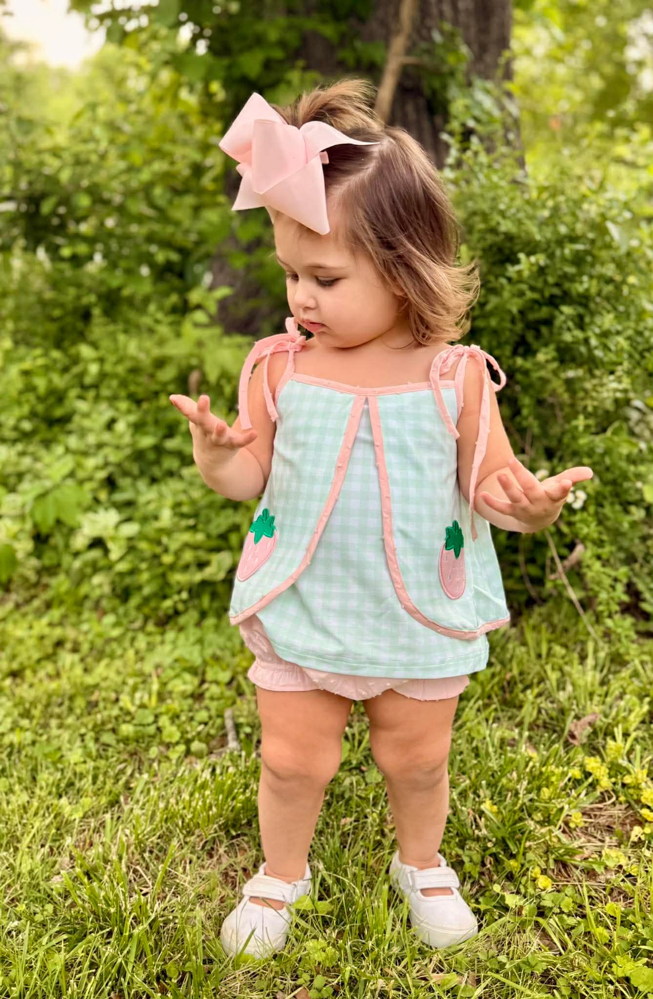 Girls Berry Sweet Bloomer Set