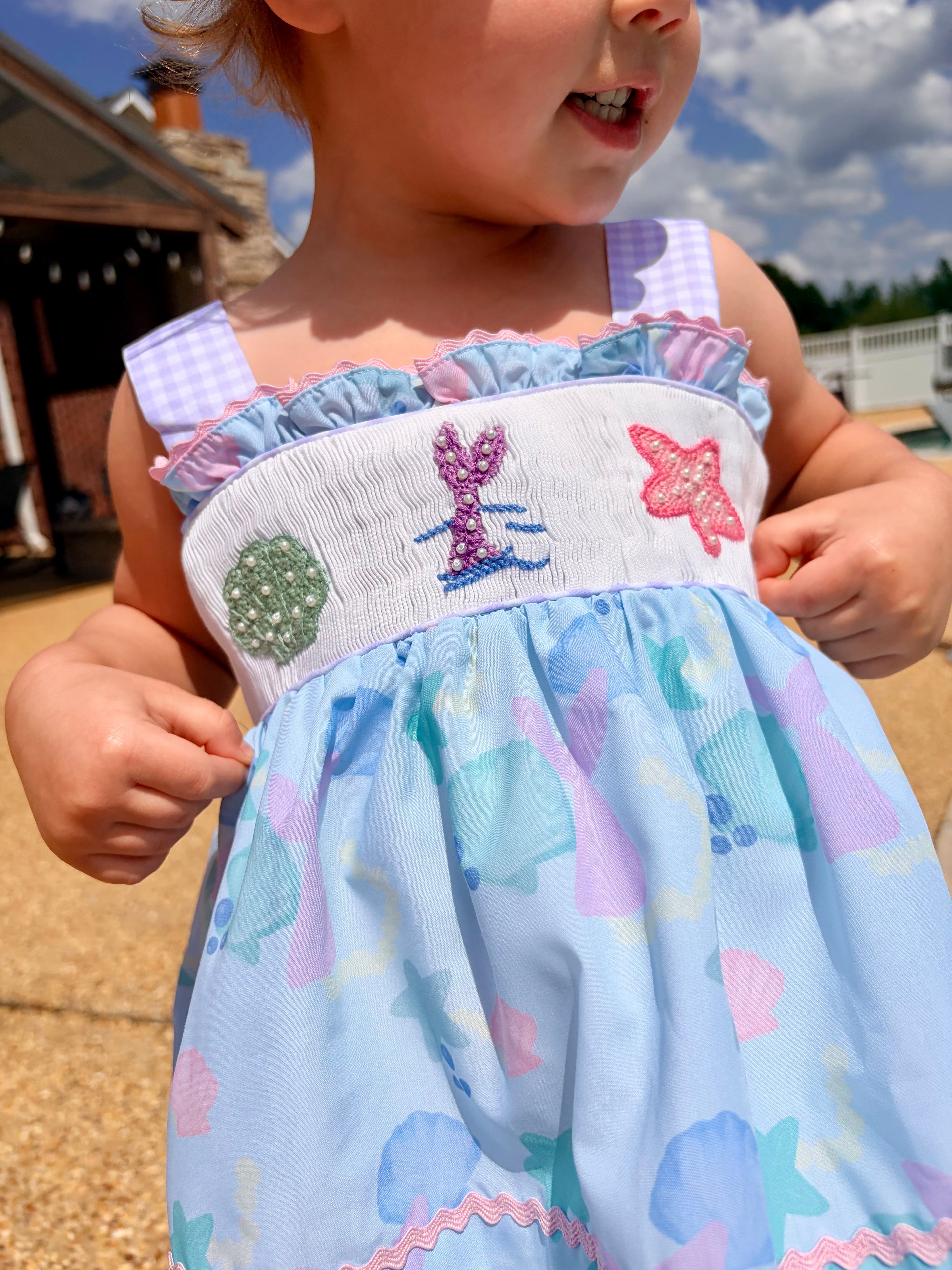Girls Let’s Play Mermaids Bubble Shorts Set