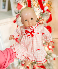Embroidered Santa DOLL Match Gown