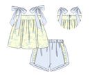 Girls Blooming Blues Short Set