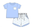 PRE ORDER Boys Sailboat Pocket Short Set ETA: MAY