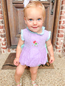 Girls Smocked Part of Your World Bubble