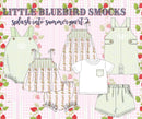 PRE ORDER Girls Smocked Strawberry Print Bloomer Set ETA: MAY