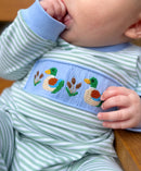 Boys Smocked Mallards Long Romper