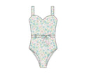 Women’s Blooming Pastels One Piece Swimsuit