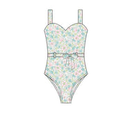Women’s Blooming Pastels One Piece Swimsuit