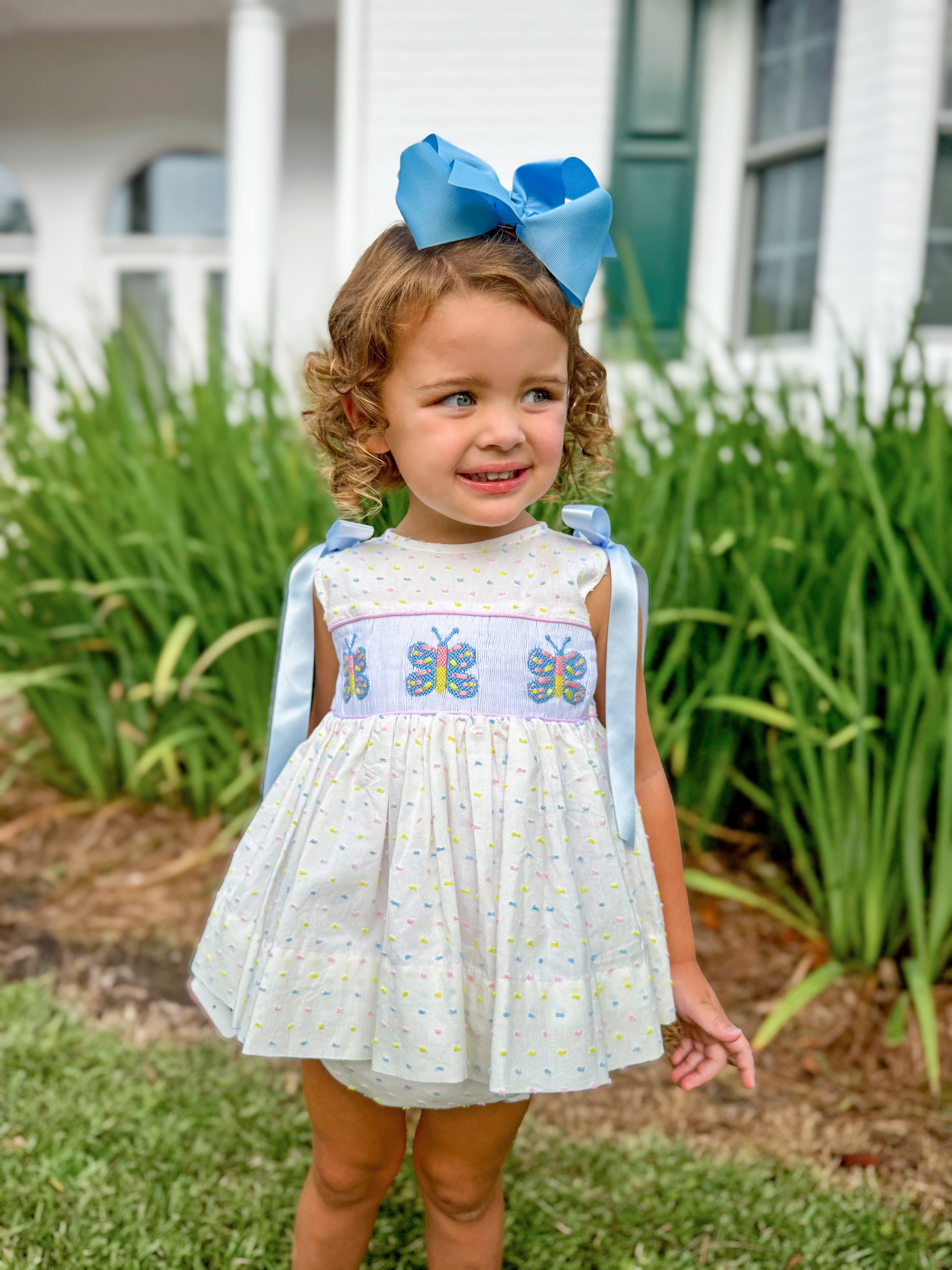 PRE ORDER Girls Smocked Butterfly’s Bloomer Set ETA: MAY
