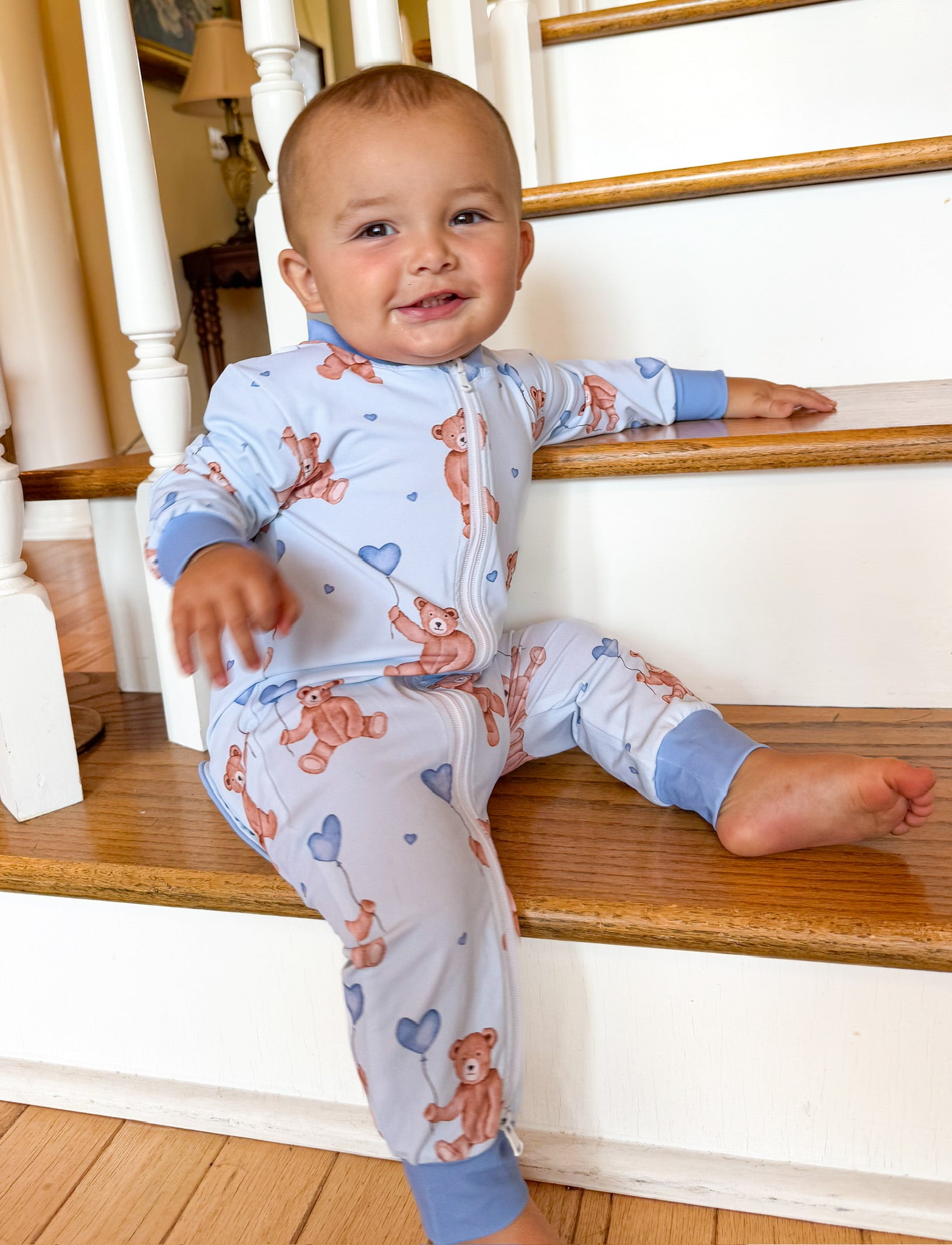 Boys Beary Sweet Knit Lounge Zippy