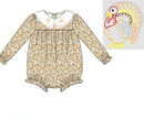 PRE ORDER Girls Hand Embroidered Classic Turkey Bubble | ETA to LBS: SEPTEMBER
