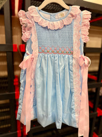 Girls Spring Smocked Dress SAMPLE
