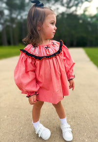 PRE ORDER Girls Smocked Pearl Ghosts Bloomer Set & Dress | ETA to LBS: SEPTEMBER