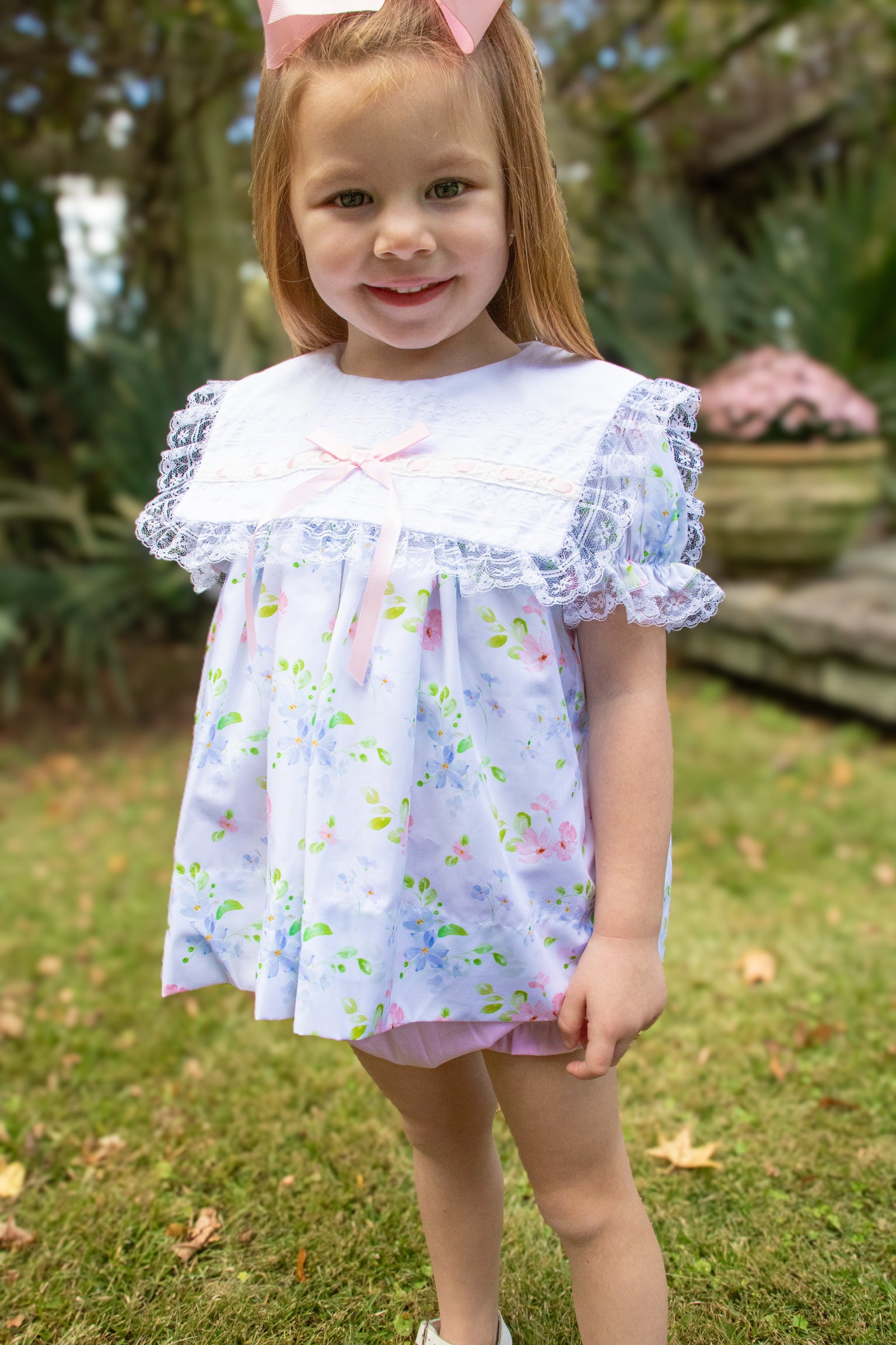 PRE ORDER Girls Vintage Floral Bloomer Set | ETA to LBS: LATE FEBRUARY