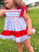Girls Smocked Oh My Stars Bloomer Set & Dress