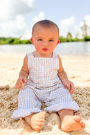 Boys Tan Windowpane Longall