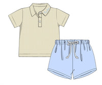 PRE ORDER Boys Autumn Blues Short Set | ETA to LBS: SEPTEMBER