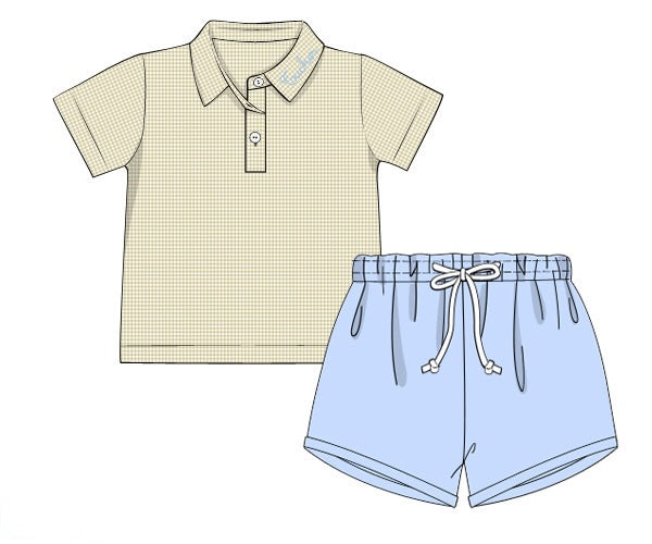 PRE ORDER Boys Autumn Blues Short Set | ETA to LBS: SEPTEMBER