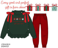 PRE ORDER Girls French Knot Gifts Sweater Jogger Set | ETA to LBS: OCTOBER