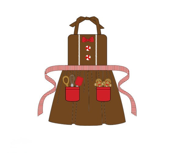 PRE ORDER Boys Christmas Gingerbread Apron | ETA to LBS: OCTOBER