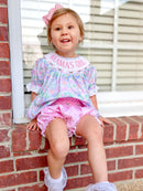 Girls “Mama’s Girl” Mother’s Day Smocked Bloomer Set