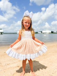 Girls Muslin & Lace Dress