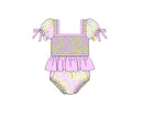 PRE ORDER Girls Retro Floral One Piece Swimsuit ETA: APRIL