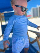 Light Blue Rash-guard Shirt UPF 50+ l