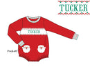 PRE ORDER Boys Custom Smock Light Skin Santa Pocket Bubble | ETA to LBS: OCTOBER