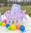 Girls Smocked “SEASIDE” Blooming Bows Terry Towel