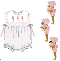 Girls French Knot Dark Skin Little Miss Dolly Bubble