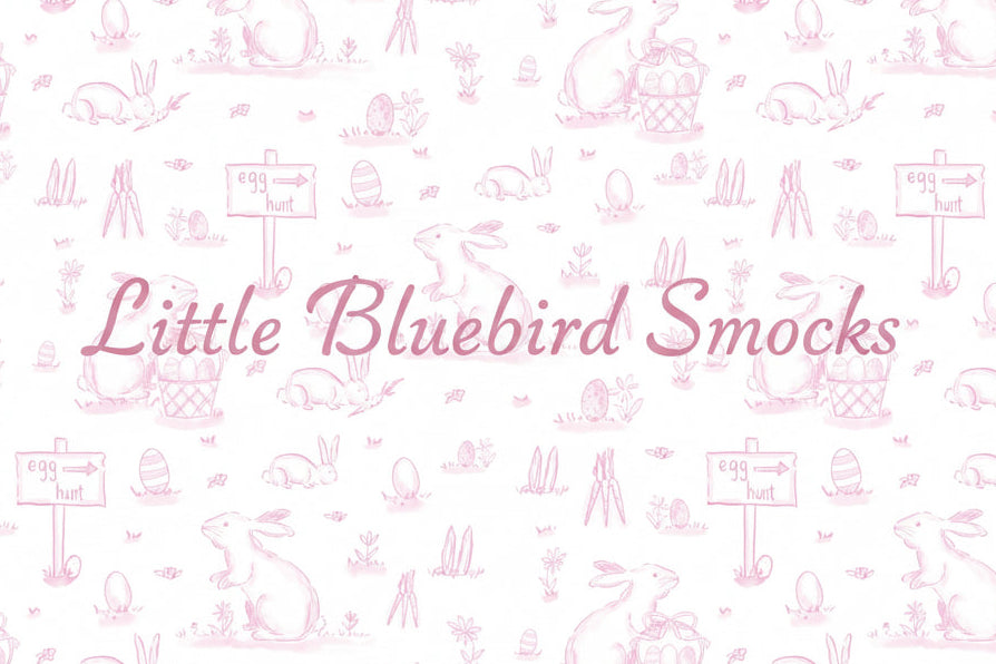PRE ORDER Girls Bunny Trail Toile Scalloped Short Set | ETA to LBS: FEBRUARY