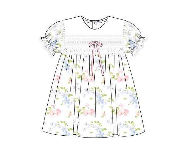 PRE ORDER Girls Vintage Floral Dress | ETA to LBS: LATE FEBRUARY