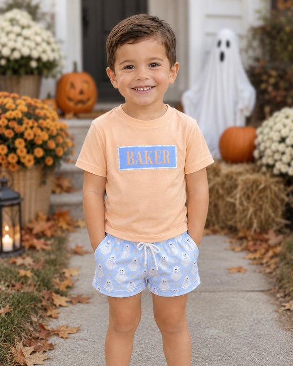Boys “BOO” Friendly Ghosts Short Set