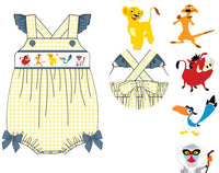 Girls Smocked Circle of Life Bubble