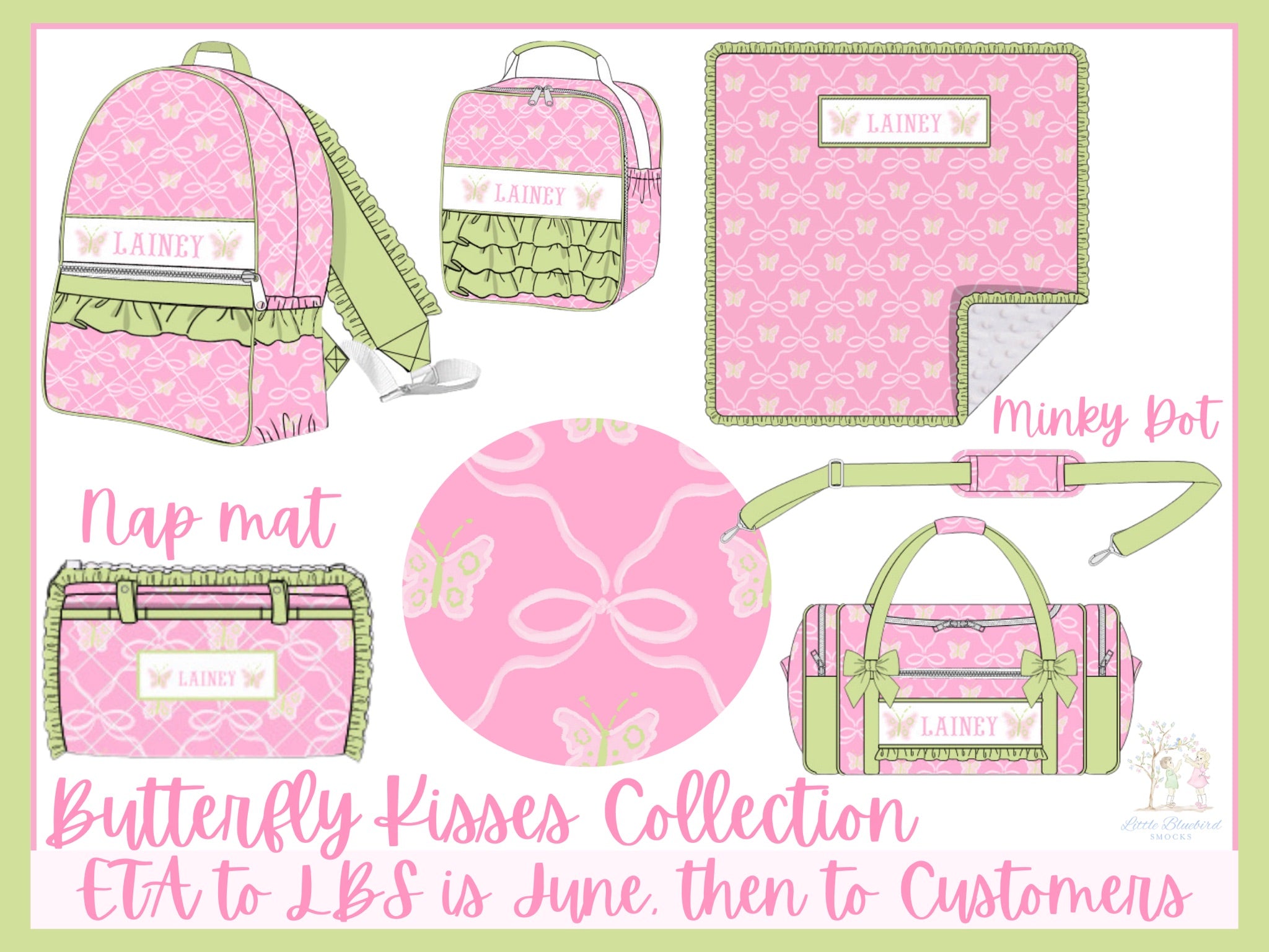 PRE ORDER Butterfly Kisses Luggage Collection | ETA to LBS: DECEMBER