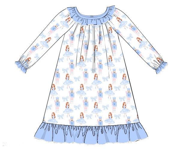 PRE ORDER Girls The March of the Nutcracker Knit Gown ETA: October