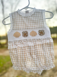 Girls Smocked Beach Day Bubble