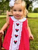 Girls Polka Dot Mouse Dress RTS