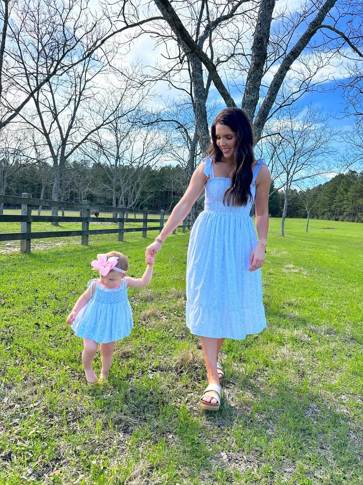 Mom match Watercolor Floral Dress