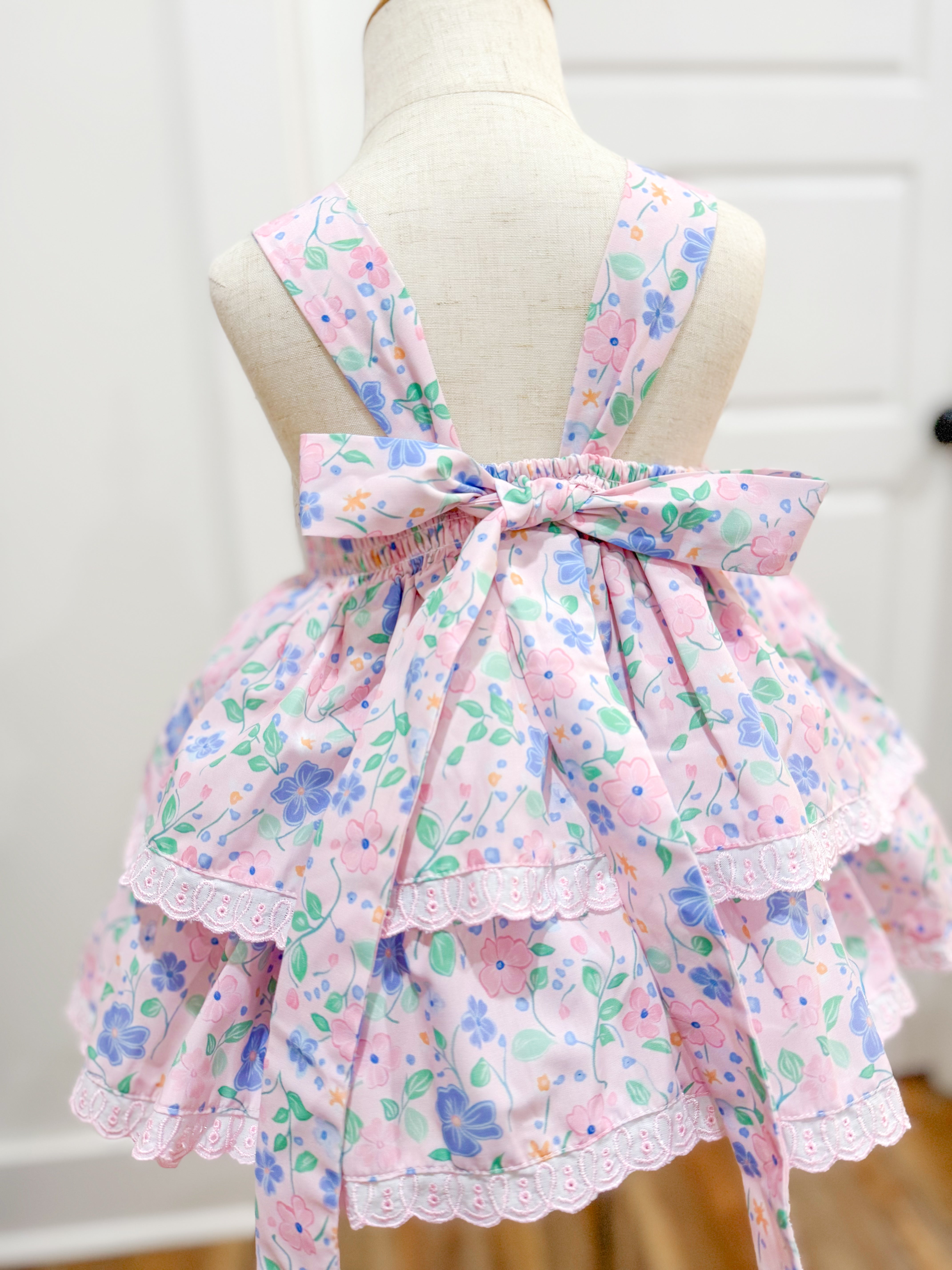 PRE ORDER Girls Wildflower Whimsy Smocked Skirted Bubble | ETA to LBS: LATE March