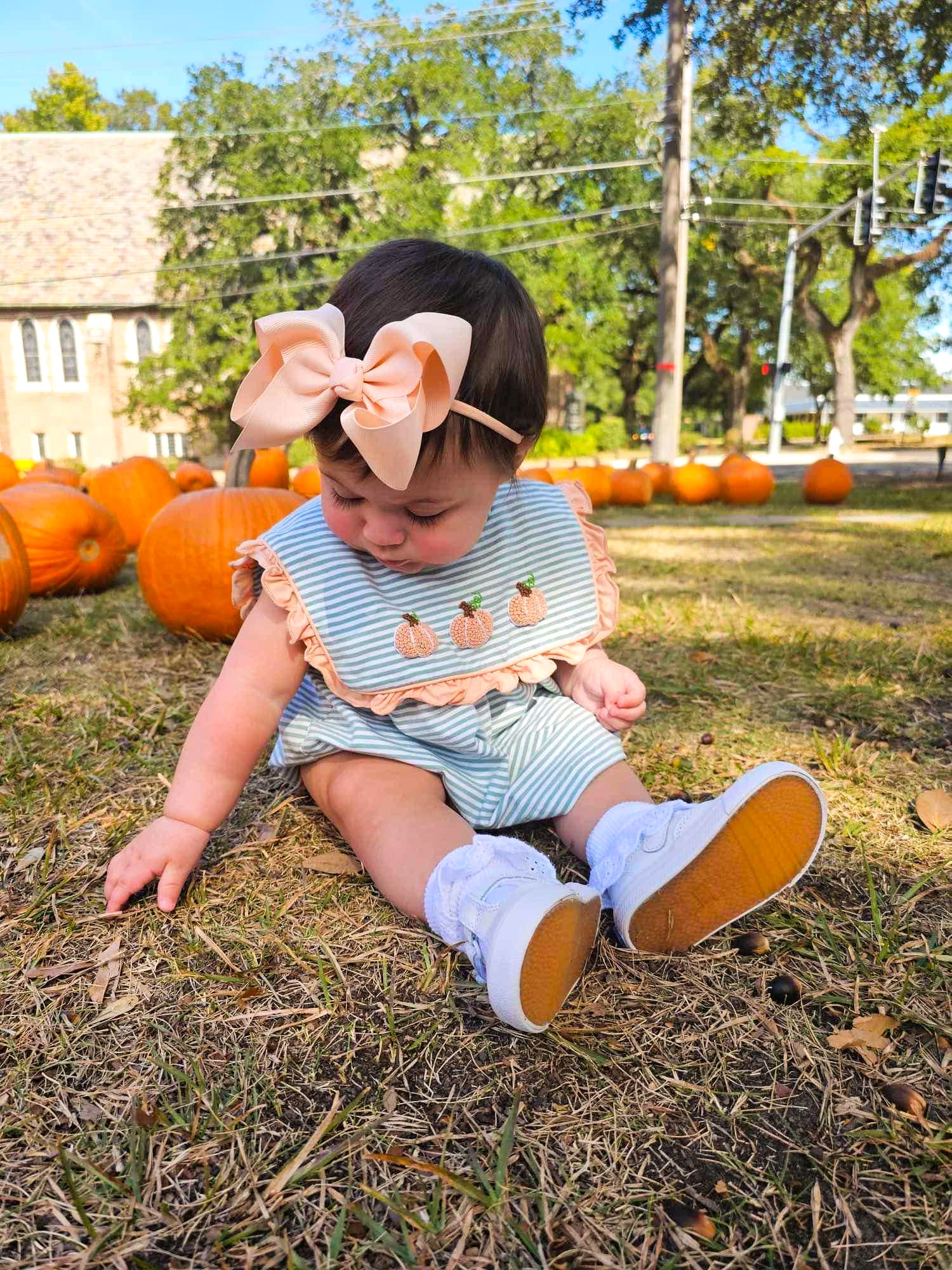 Girls Fairytale French Knot Pumpkin Bloomer Set (and dress)