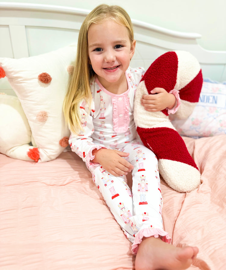 Girls Nutcracker Knit Pajamas