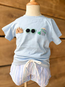 Boys French Knot Sunny & Bright Short Set
