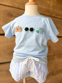 Boys French Knot Sunny & Bright Short Set