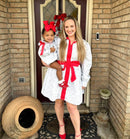 Womens Holiday Toile Dress