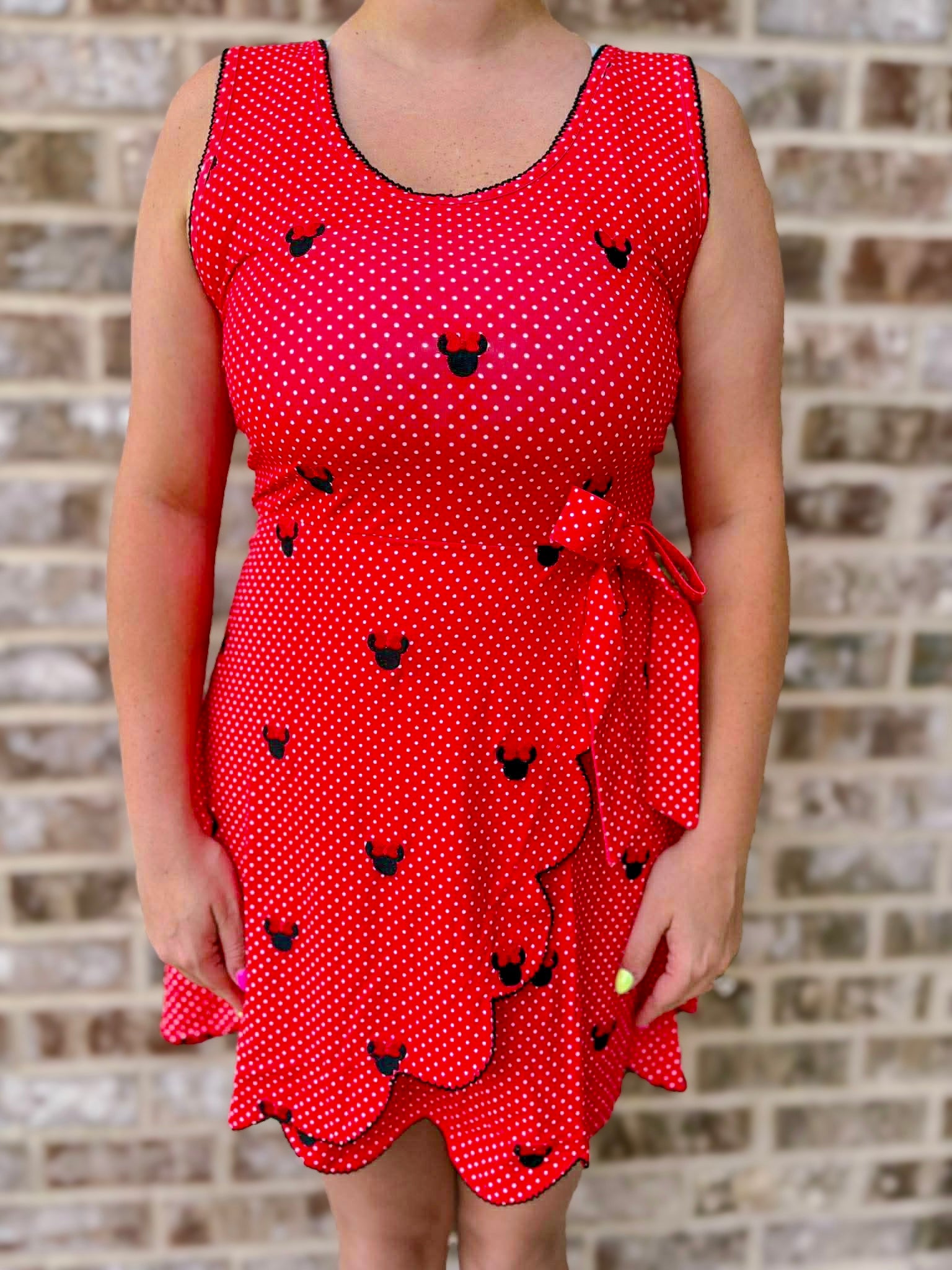 Women’s Embroidered Mouse Athletic Dress