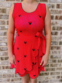 Women’s Embroidered Mouse Athletic Dress