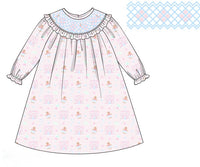 PRE ORDER Girls Smocked Gingerbread Wonderland Bloomer Set & Dress | ETA to LBS: OCTOBER