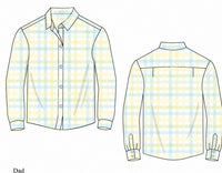 PRE ORDER Boys & Men’s Springtime Sunshine Plaid Button Down Polo | ETA to LBS: FEBRUARY