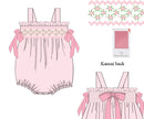 PRE ORDER Girls Floral Heirloom Smocked Bubble | ETA to LBS: APRIL